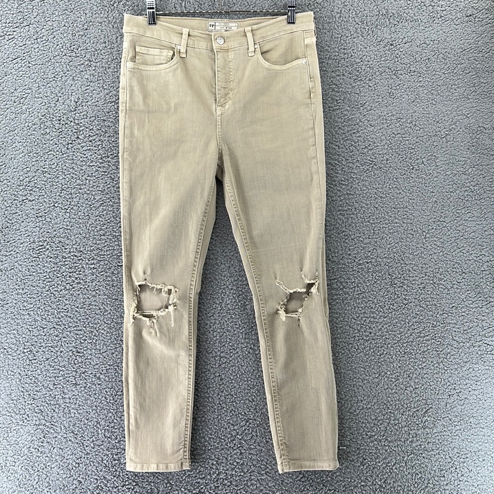 Free People Denim Jeans 61855-16515125 Women's W-30R Distressed READ
